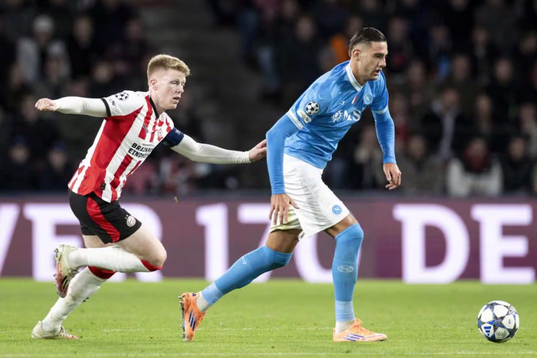 PSV Eindhoven vs Napoli (02:00 &#8211; 22/10)
